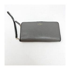 Women's Kate Spade New York Classic Gray Leather Zip-Around Wallet